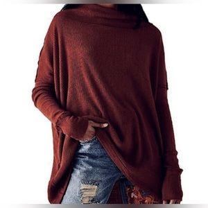 Free People | Juicy Thermal Waffle Knit in Date Night Sweater| Size Small